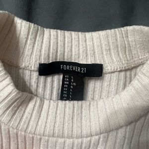 Pearl white crop top